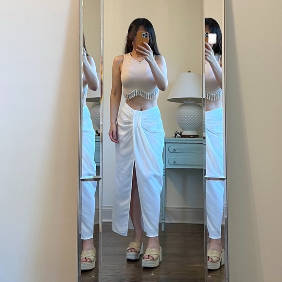 Zara SEAMLESS RHINESTONE TOP - Picture 14 of 16